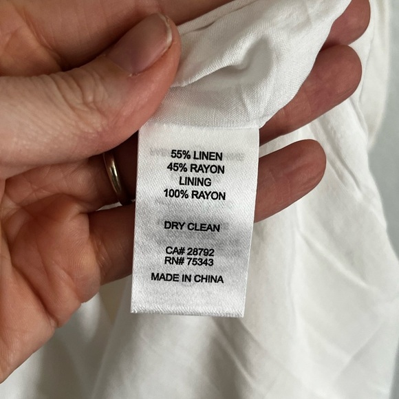 House of Harlow 1960 Boho Puff Sleeve Tiered Mini Dress Cream Medium - Picture 7 of 8